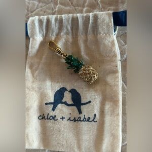 Chloe + Isabel Trésors Pineapple Charm Smoked Topaz-colored Crystals  *RARE*
